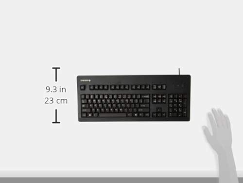 Cherry Electronics G80-3000LSCEU-2 104key Ps2/Usb Keyb Blk 19.7in ADP Crosspnt Keyswitches
