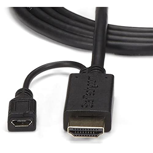 StarTech.com HDMI to VGA Cable 6ft 2m - 1080p Active Conversion HDMI to VGA Adapter Cable for Your VGA Monitor/Display (HD2VGAMM6) HDMI to VGA Cable - 6ft Cable