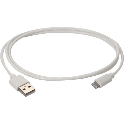 AddOn 1M Apple Computer Compatible USB 2.0 (A) Male to Lightning Male White CABL