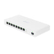 Ubiquiti UISP-S Gigabit PoE Switch for WISP MicroPoP Applications, 8 x GbE RJ45 Ports, 1 x 1G SFP Port, Fanless Thermal Cooling, Silent Operation, White