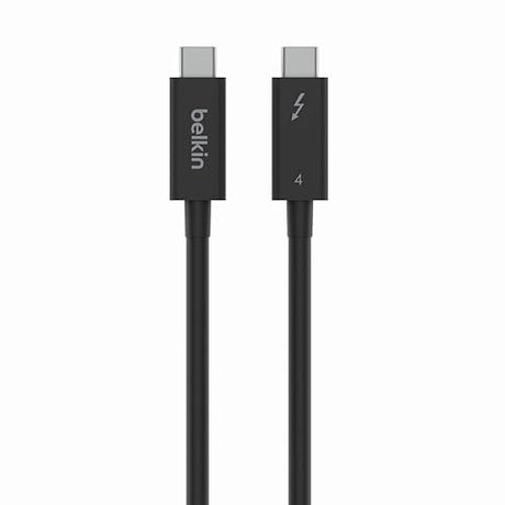 Belkin Thunderbolt 4 Cable (1M, 3.3ft Power Cable), USB-C to USB-C Cable w/ 100W Power Delivery, USB 4 Compliant, Compatible with Thunderbolt 3, MacBook Pro, eCPU & More - Intel Thunderbolt Certified 1M Cable Length