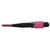 Tripp Lite Multimode Fiber Patch Cable, 50/125 OM4 MPO to MPO (F/F), 12 Fiber, Magenta, LSZH Jacket, 10 Meters / 32.8 Feet, Lifetime Limited Manufacturer's Warranty (N845B-10M-12-MG)