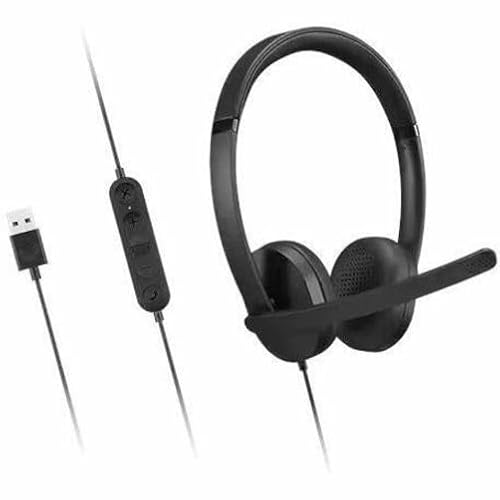 Lenovo USB-A Wired Stereo Headset Gen 2 - Stereo - USB Type A - Wired - 32 Ohm - 20 Hz - 20 kHz - On-Ear, Over-The-Head - Binaural - 3.28 ft Cable - Black