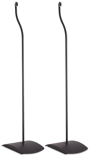 Bose UFS-20 Series II Universal Floor Stands (Pair of 2) - Black & UB-20 Series II Wall/Ceiling Bracket Black Black Pair of 2 + Bracket Black