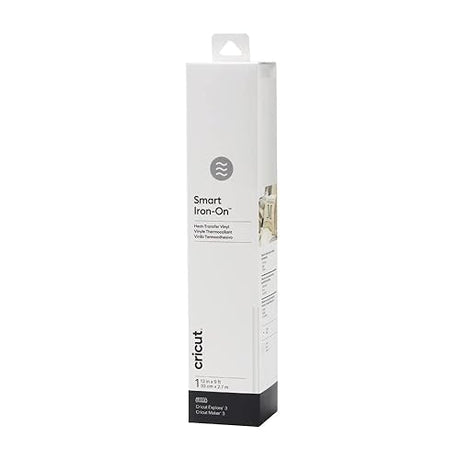 Cricut Smart Iron On (13in x 9ft, White) for Explore 3 and Maker 3 - Matless cutting for long cuts up to 12ft