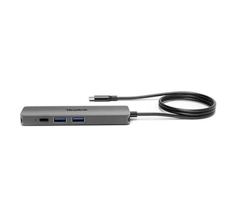 YEALINK BYOD Box Cable Hub, with 1.5m USB-C Cable USB-C to USB-A adapter included, easy plug&play setups, Support to charging the connected laptop