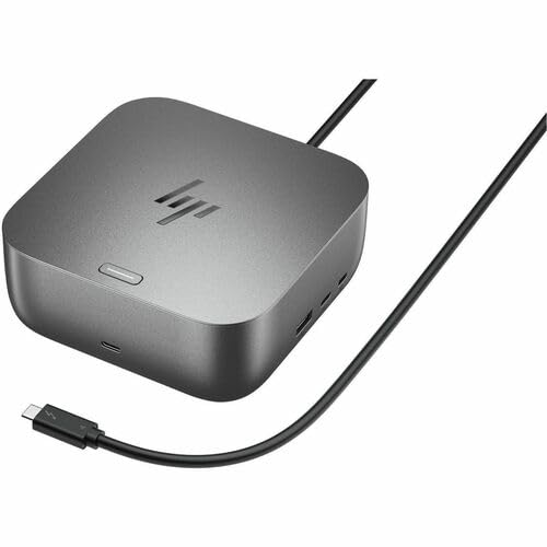 HP Thunderbolt 4 100W TAA G6 Dock (9X478AA) - for Notebook - Charging Capability - 120 W - Thunderbolt 4-4 Displays Supported - 8K, QHD @ 60Hz, FHD @ 60Hz, 5K @ 60Hz, 4K @ 60Hz - 7680 x 4320, 2560 x