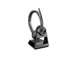 HP Poly Wireless Decttm Headset System for Desk Phones - Stereo - Wireless - DECT - 393.7 ft - Over-The-Head - Binaural - Ear-Cup - Noise Cancelling MicrophoneTAA Compliant