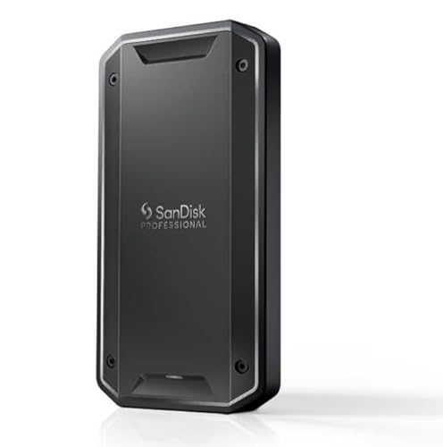 SanDisk Professional 4TB PRO-G40 SSD - Up to 3000MB/s, Thunderbolt 3 (40Gbps), USB-C (10Gbps), IP68 dust/Water Resistance, External Solid State Drive - SDPS31H-004T-GBC1D [exFAT Version]
