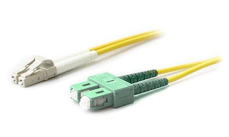15m Lc-Sc/APC Smf 9/125 Angle Polished Duplex Fiber Optic Cable