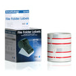 Seiko Instruments Usa, Inc. Red File Folder Labels, 9/16in X 3-7/16in