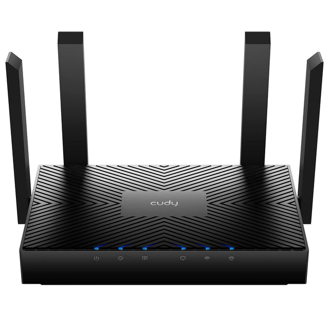 Cudy WR3000 802.11ax Internet 160MHz MU-MIMO OFDMA Wire Guard Dual Band Mesh Wi-Fi 6 Router, OpenVPN - Black