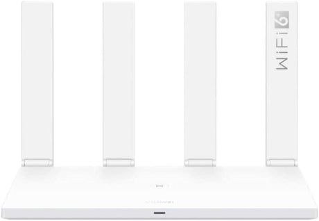 HUAWEI WiFi AX3 Quad Core Router with Wi-Fi 6 Plus, Speed up to 3000 Mbps, Quad-Core 1.4GHz CPU, 160 MHz frequency bandwidth, supports 1024-QAM (Canada Warranty)