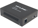 TP-Link Gigabit SFP to RJ45 Fiber Media Converter, Fiber to Ethernet Converter 10/100/1000Mbps RJ45 Port to 1000Base-SX Multi-Mode Fiber (MC200CM) Black