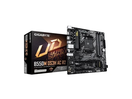 Gigabyte B550M DS3H AC R2 AM4 AMD B550 Micro ATX Motherboard