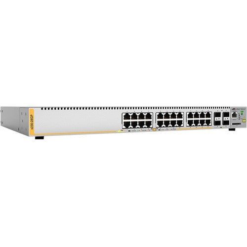Allied Telesis L3 Switch With 24 X 10/100/1000T PoE Ports And 4 X 100/1000X SFP Ports AT