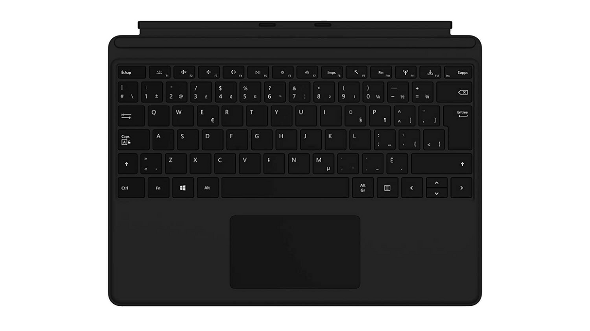 Microsoft Canadian Keyboard/Cover Case for Microsoft Surface Pro 8, Surface Pro X Tablet - Black  QJX-00002