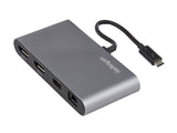 Thunderbolt 3 Mini Dock - Portable Dual Monitor w/ DP 4K 60Hz - 2X USB-A Hub (3.2/2.0), GbE - 28cm Cable - TB3 Multiport Adapter - Mac/Windows - Upgraded Version of TB3DKM2DP (TB3DKMDPL)