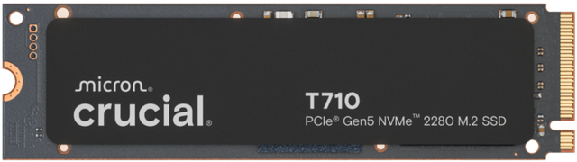 Crucial T710 2TB 3D TLC NAND Flash PCIe Gen 5 X4 NVMe M.2 Internal SSD