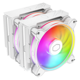 Cooler Master Hyper 622 Halo White CPU Air Cooler, MF120 Halo² Fan, Dual Loop ARGB, Aluminum Top Cover, 6 Copper Heat Pipes, 154mm (H) for AMD Ryzen AM5/AM4, Intel LGA1700/1200 (RR-D6WW-20PA-R1)