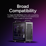 Cooler Master Hyper 212 3DHP ARGB CPU Air Cooler - Patented 3D Heat Pipe Technology, 120mm PWM High Airflow ARGB Fan, Quiet Cooling & Easy Installation, AMD AM5/AM4 & Intel LGA 1851/1700, Black