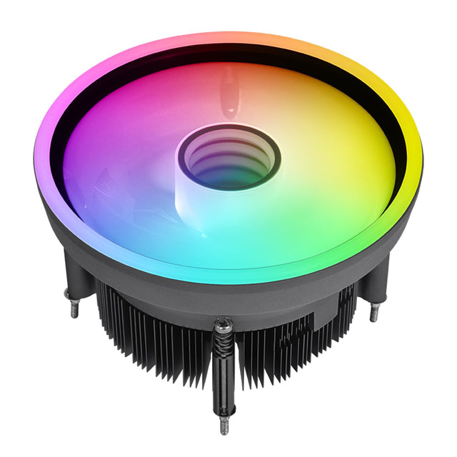 Thermaltake UX150-L ARGB CPU Cooler; Copper Base/Aluminum Fins; 130mm PWM Fan; 500~2400 RPM; LGA 1851/1700/1200/1156/1155/1151/1150; Infinity Mirror; 130W TDP; Black; CL-P147-CA13SW-A