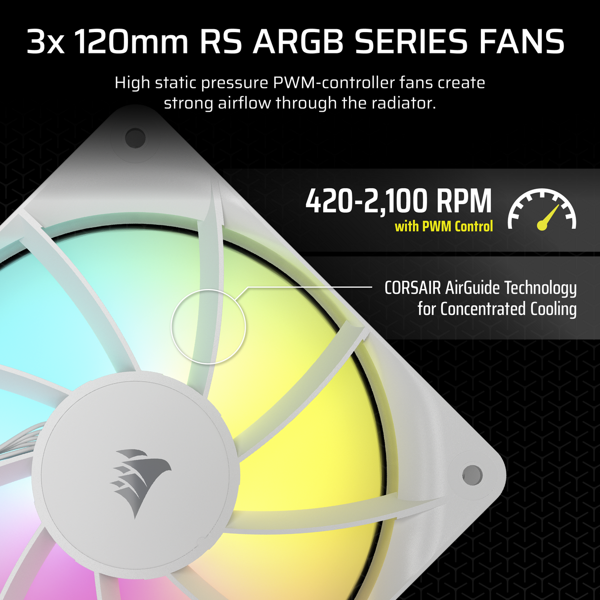 CORSAIR NAUTILUS 360 RS ARGB Liquid CPU Cooler – White – RS120 ARGB Fans – Fits Intel®  LGA 1851, AMD® AM5/AM4 – Simple Daisy-Chain Connections - Direct Motherboard  Connection