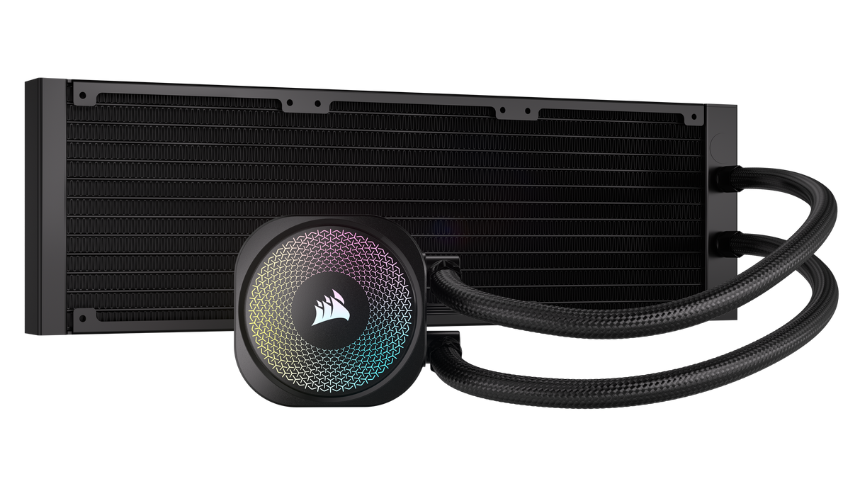 CORSAIR NAUTILUS 360 RS ARGB Liquid CPU Cooler – RS120 ARGB Fans – Fits Intel® LGA 1851,  AMD® AM5/AM4 – Simple Daisy-Chain Connections - Direct Motherboard Connection