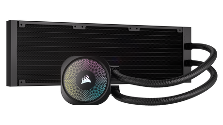 CORSAIR NAUTILUS 360 RS ARGB Liquid CPU Cooler – RS120 ARGB Fans – Fits Intel® LGA 1851,  AMD® AM5/AM4 – Simple Daisy-Chain Connections - Direct Motherboard Connection