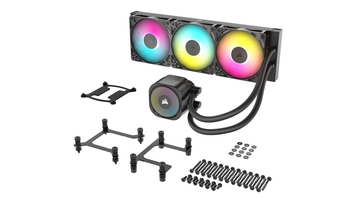 CORSAIR NAUTILUS 360 RS ARGB Liquid CPU Cooler – RS120 ARGB Fans – Fits Intel® LGA 1851,  AMD® AM5/AM4 – Simple Daisy-Chain Connections - Direct Motherboard Connection