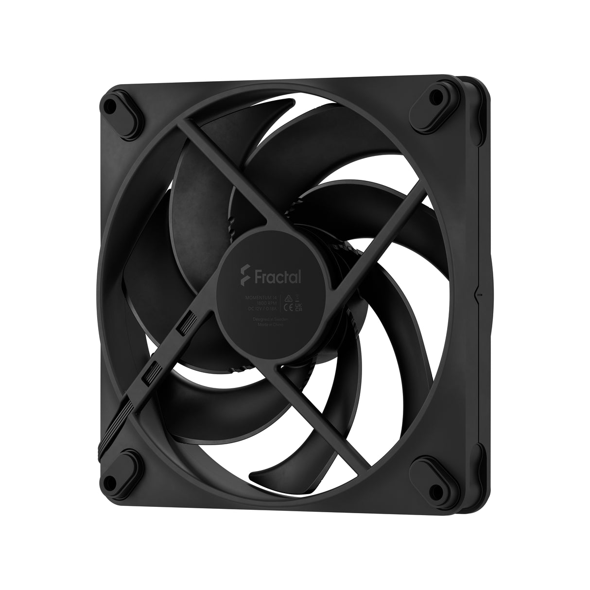 Fractal Design Momentum 14 PWM Black 140 mm FDB (Fluid Dynamic Bearing) PC Case Fan