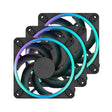 Fractal Design Momentum 12 RGB PWM Black 120 mm ARGB LED FDB (Fluid Dynamic Bearing) PC Case Fan (3-pack)