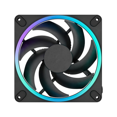 Fractal Design Momentum 14 RGB PWM Black 140 mm ARGB LED FDB (Fluid Dynamic Bearing) PC Case Fan (3-pack)