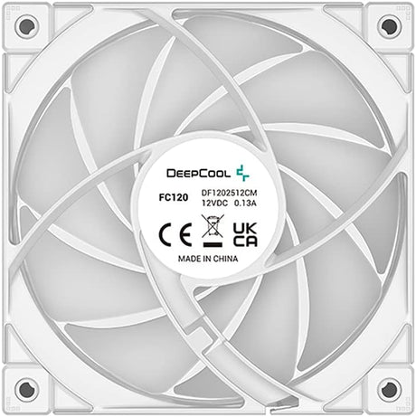 Deepcool FC120-3 in 1 WHITE-3 IN 1 Performance 120 mm Addressable RGB LED Case Fan, White 3 pack R-FC120-WHAMN3-G-1 Hydro Bearing