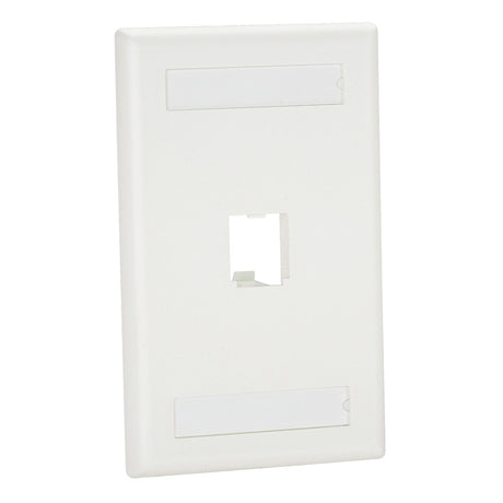 Panduit Mini-Com, Classic, Faceplate, 1 Port, White