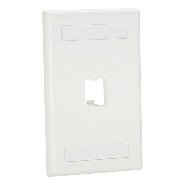 Panduit Mini-Com, Classic, Faceplate, 1 Port, White