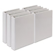 Samsill Economy Round Ring View Binders, 3 Rings, 1 Capacity, 8.5 X 5.5, White