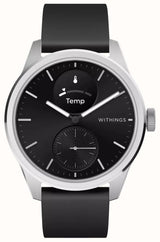 Withings ScanWatch 2 - Hybrid Smartwatch with ECG (42mm) Black Hybrid Dial / Black Silicone