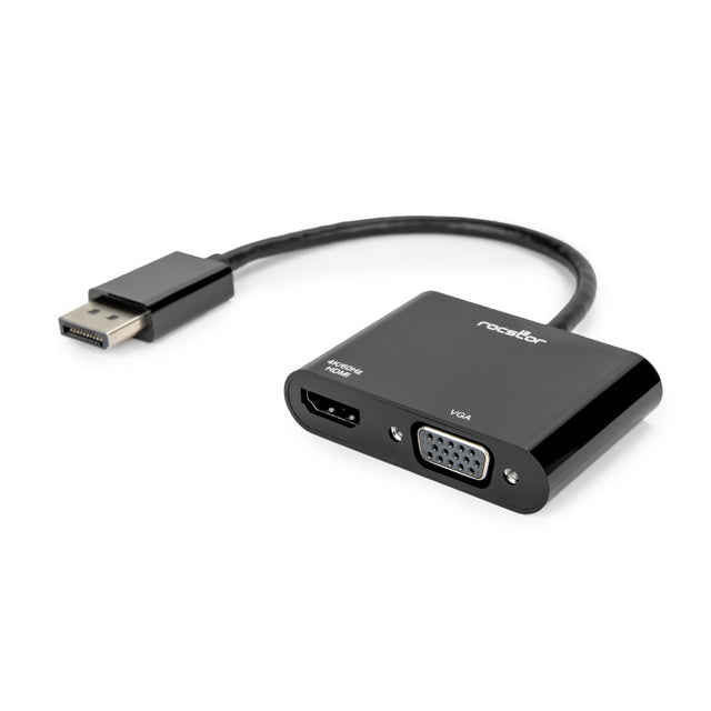 Rocstor Displayport To Hdmi Vga Active Adapter Y10a295-B1
