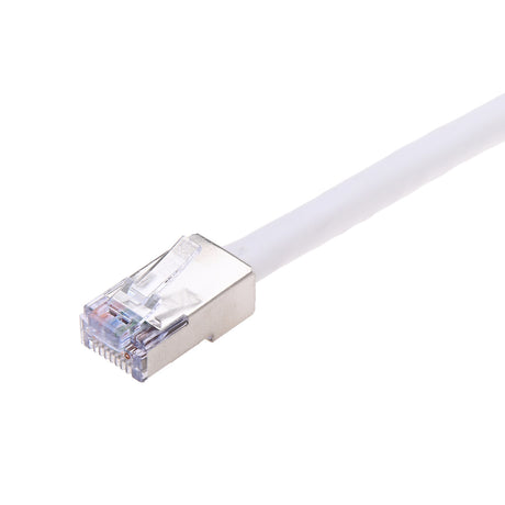 Platinum Tools 100020C EZ-RJ45 Pass-Through RJ45 Connectors, CAT5E/6 Shielded With Internal Ground — 50pcs In Clamshell