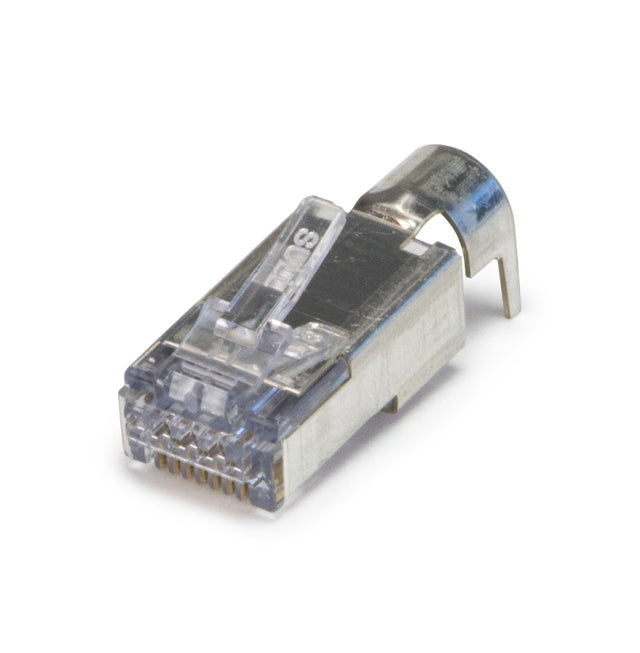 Platinum Tools 105029 ezEX48 Shielded RJ45 External Ground Connectors, 100 Per Bag