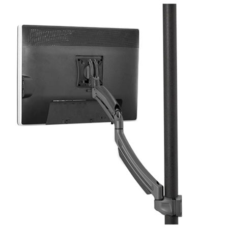 Chief K1P120B K1 Pole Mount Single Display 2L Arm, Black