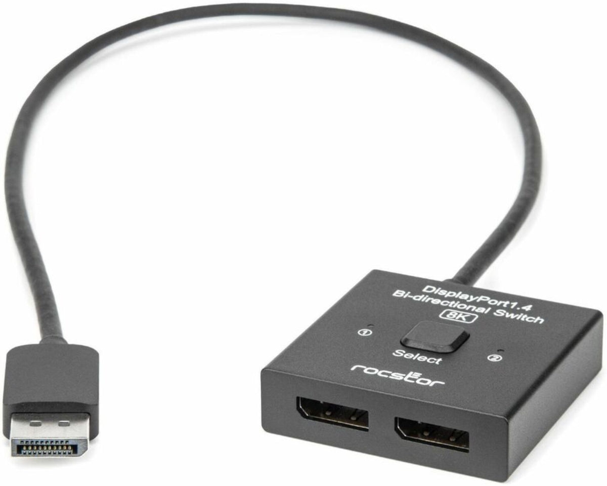 Rocstor Premium DisplayPort1.4 Bi-directional Switcher
