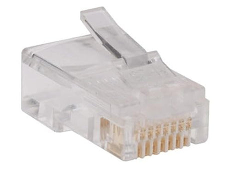 100-Pack of Rj45 Plugs for Round Solid / Stranded Conductor 4-Pair Cat5e Cable