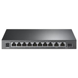 TP-Link 10-Port Gigabit Desktop Switch with 6-Port PoE+ and 2-Port PoE++ (TL-SG1210PP) - 802.3bt @60W, up to 250m Long Range PoE, PoE Auto Recovery, Plug and Play