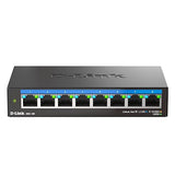 D-Link 8-Port 2.5GB Unmanaged Gaming Switch with 8 x 2.5G - Multi-Gig, Network, Fanless, Plug & Play (DMS-108) Black