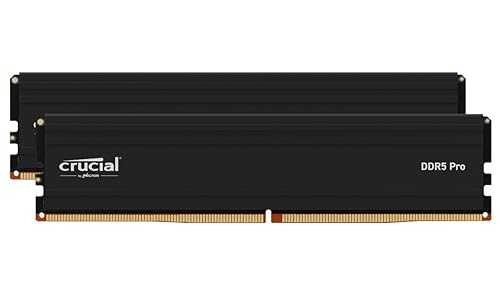 Crucial Pro RAM 96GB Kit (2x48GB) DDR5 5600MT/s (or 5200MT/s or 4800MT/s) Desktop Memory CP2K48G56C46U5 96GB Kit (2x48GB) with Heat Spreader