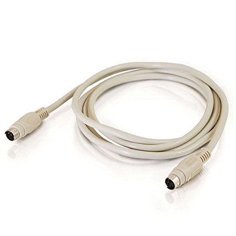 C2G 02692 PS/2 M/M Keyboard/Mouse Cable, Beige (6 Feet, 1.82 Meters) Keyboard Mouse Cable 6 Feet