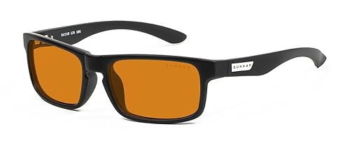 Gunnar Unisex's Amber Blue Light Blocking 58MM Onyx Frame