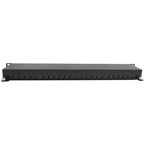 Tripp Lite 24-Port Cat6a Shielded Patch Panel, RJ45, 10 Gbps, STP, 110 Punch Down, 1U Rackmount Standard 19-inch, TAA Compliant, (N252-024-6A-SH)